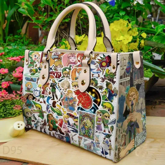 Discover The Legend of Zelda Leather Handbag  ,   Gift for Her, gift for him