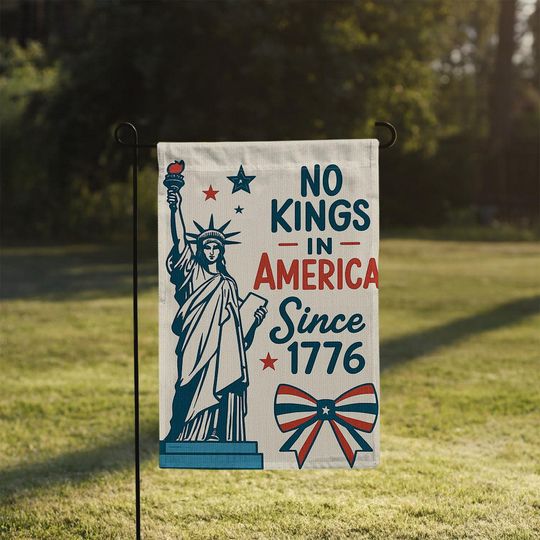 Discover No Kings in America Garden Flag, Statue of Liberty 4th of July Decor