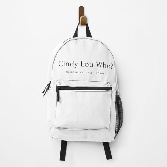 Discover Cindy Lou Who Sabrina Carpenter Backpack