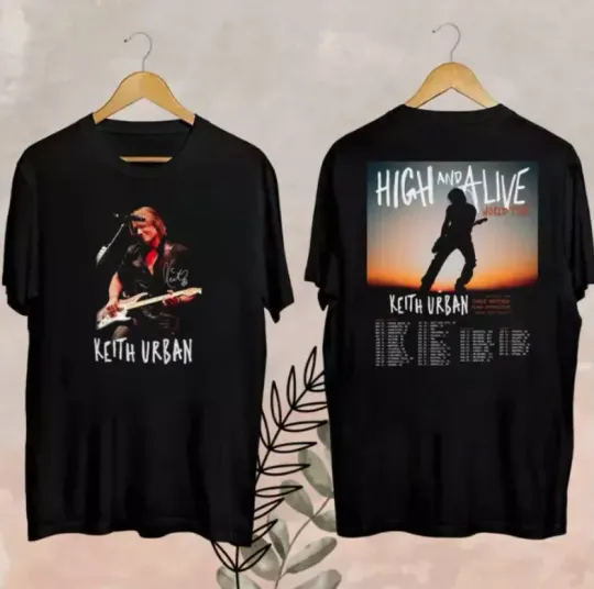 Discover 2025 Keith Urban High And Alive Tour T-Shirt, Keith Urban Country Music T-Shirt