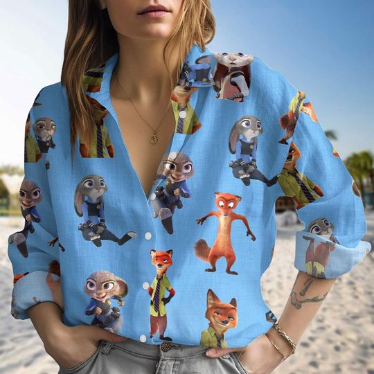 Discover Disneyyy Zootopiaa Characters Women Blouse