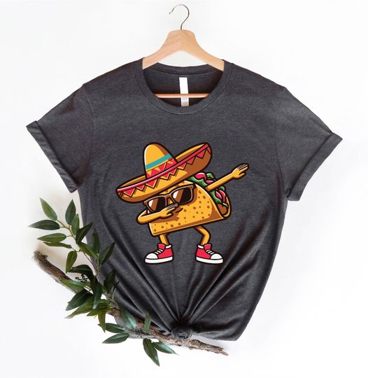 Discover Taco Cinco de Mayo Mexican Dab T-Shirt, Mexican Food Food Lover Shirt