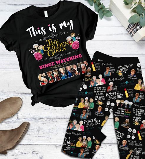 Discover The Stay Golden Pajamas Set, Stay Golden Holiday Pajamas, Stay Golden Pajamas