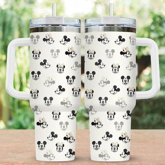 Discover Mickeyy And Minniee 40oz Tumbler, Disneyyland Coffee Cup
