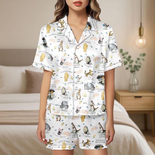 Discover winniee the poohh Short Pajamas sets, Gift For Her