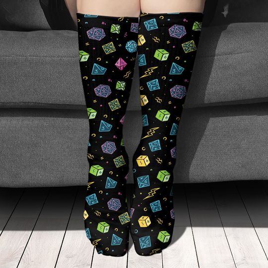 Discover Dungeon Dad - Personalized RPG Socks