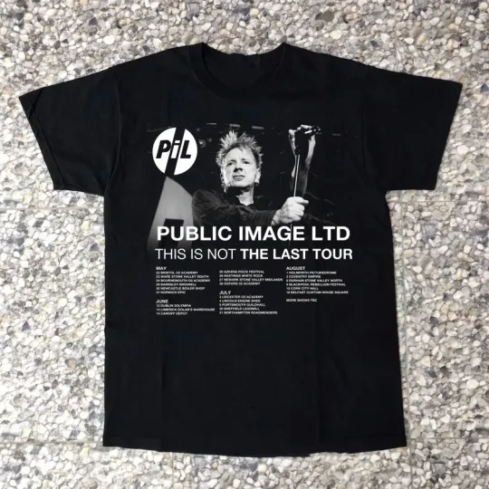 Discover Public Image Band 2025 Tour T Shirt