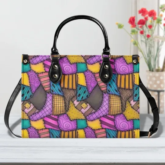 Discover Personalized Sally Skellington The Nightmare Leather Handbag