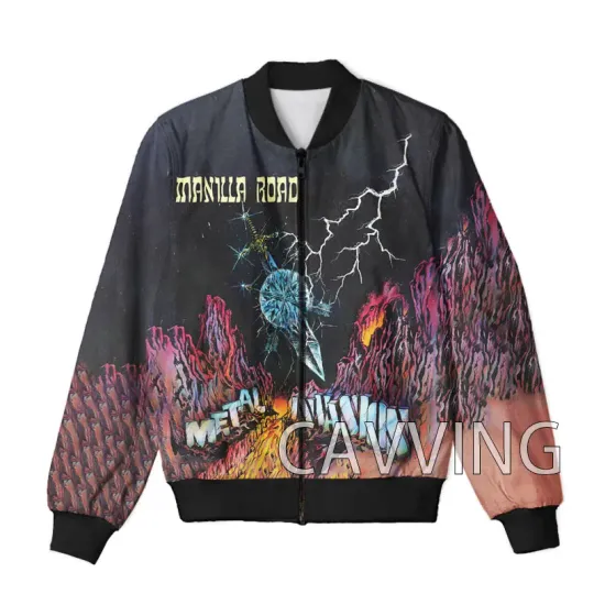 Discover 3D Print Manilla Road Zipper Bomber Jackets