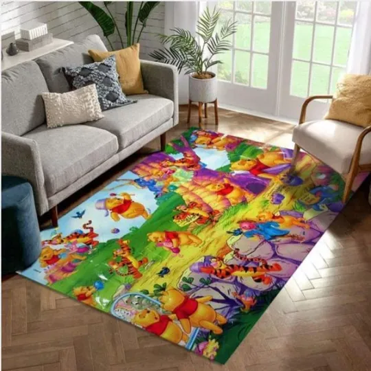 Discover winniee the poohh Area Rug Living Room Rug Gift Decor, Disneyyy Rug