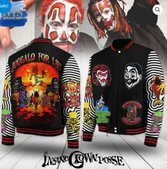 Discover Insane Clown Posse Juggalo For Life Baseball Jacket