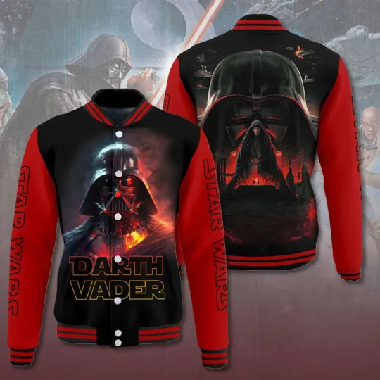 Discover Personalized Starr Warss Darthh Vaderr Galaxy's Edge Gift For Fan Baseball Jacket