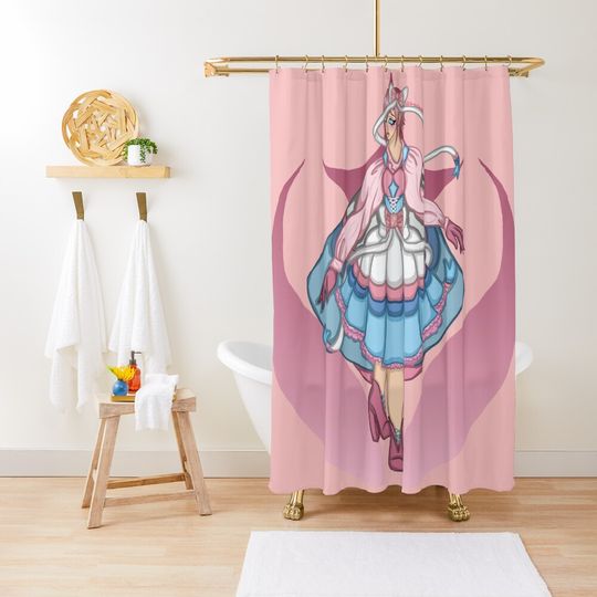 Discover Human Sylveon Shower Curtain