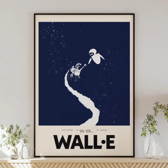 Discover Wall-Ee Minimalist Retro Pixar Movie Poster