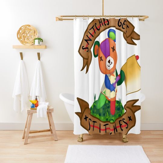 Discover Snitches get Stitches Shower Curtain