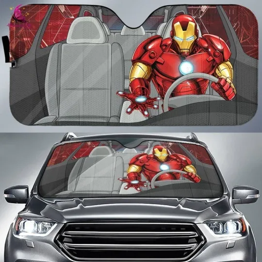 Discover Ironn mann Tony Stark Car Sunshade, Avengerss Superhero Car Sun Shade