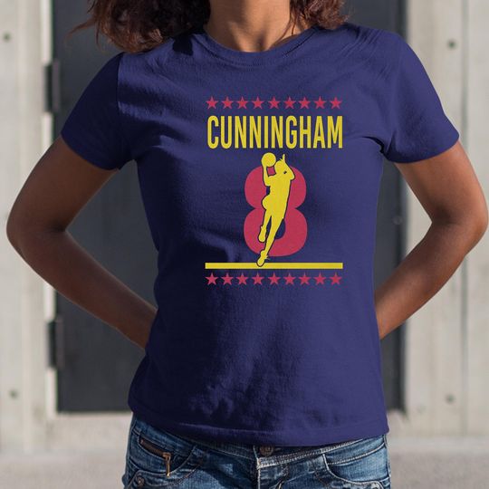 Discover Cunningham #8 Animated Highlights, Indiana Basketball Fans Gift, Basketball T-Shirt