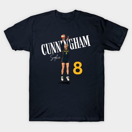 Discover Sophie-Cunningham #8 Basketball Cartoon- KWBSC8001 - Sophie Cunningham - T-Shirt