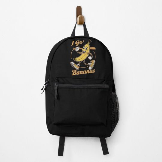 Discover I Go Bananas At Baseball Backpack