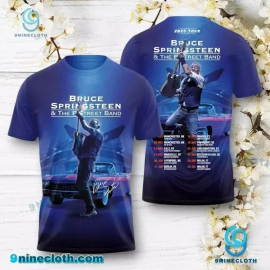 Discover Bruce Springsteen And The E Street Band 2025 Tour T-Shirt | Concert Tee