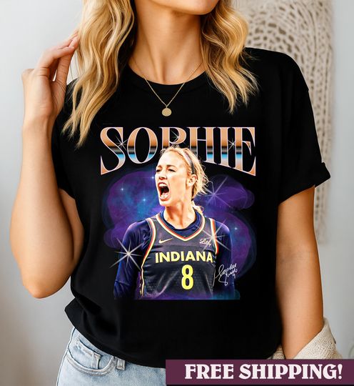 Discover Retro Sophie Cunningham Shirt  Vintage Indiana Fever Graphic Tee, Fever Merch,  Women's Tee