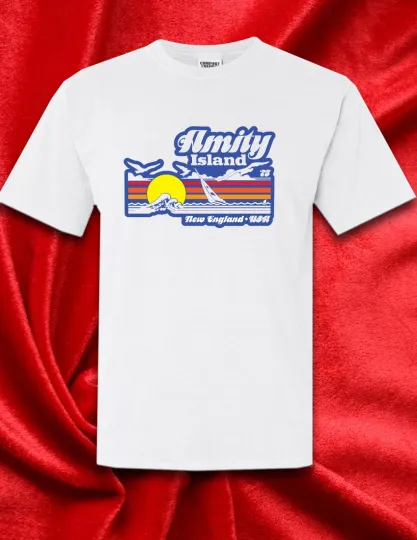 Discover Amity Island Jaws Inspired WHITE short sleeve t-shirt