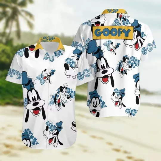 Discover Mickeyy Mouse Hawaiian Shirt | Summer Cartoon Beach Aloha Button Top