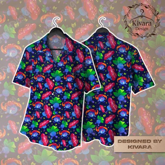 Discover Oddish Cute Hawaiian Shirt Short Evolution Shirt Game Gift