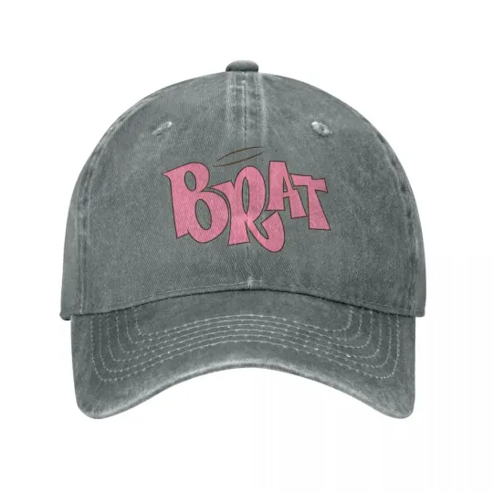 Discover Angel Brat Baseball Cap Fashion Distressed Cotton Charli XCX Album Baseball Cap