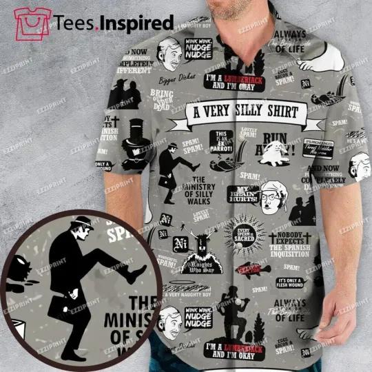 Discover A Very Silly Shirt Monty Python Hawaiian Shirt, Must-Have for Movie Fans