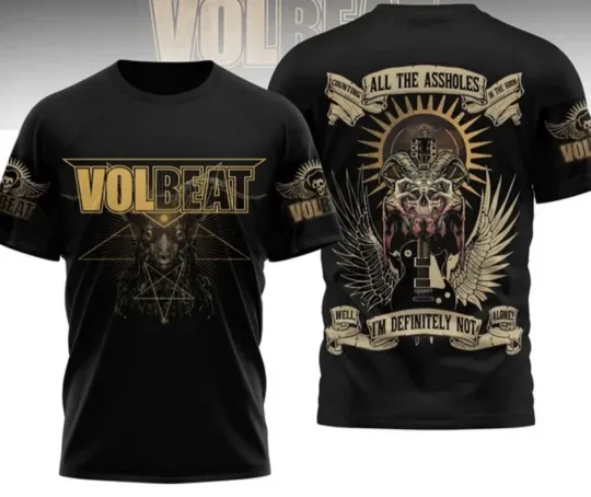 Discover Volbeat 3D T-Shirt Gift For Fans All Sizes S-5XL