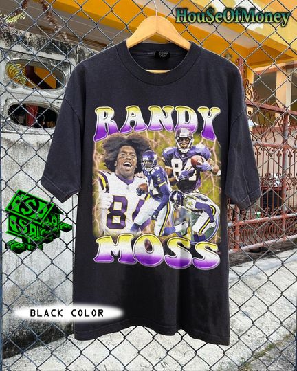 Discover Vintage RANDY MOSS Unisex T-shirt, Football Shirt