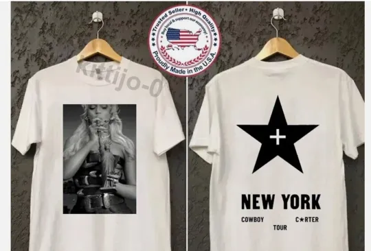 Discover NEW!!! NY Exclusive Beyonce Cowboy Carter Tour 2025 reprint Shirt