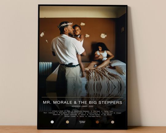 Discover Kendrick Lamar Poster, Mr. Morale & The Big Steppers Poster, Album Poster