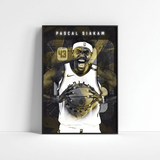 Discover Pascal Siakam Poster, Indiana Pacers Poster, Basketball Prints Poster