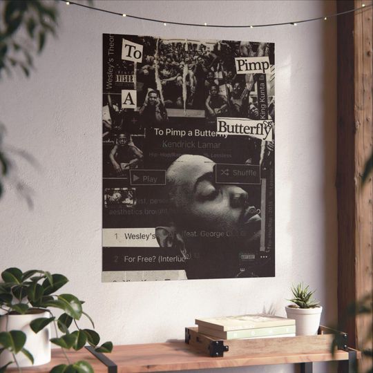 Discover Kendrick Lamar To Pimp A Butterfly Poster, Hip Hop, Rap Poster, Kendrick Lamar Art