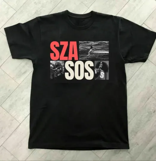 Discover Sza SOS Music Album Black Tee Cotton Shirt
