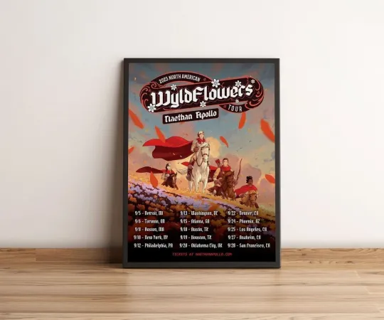 Discover Naethan Apollo Wyldflowers 2025 Tour Poster