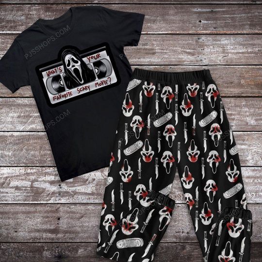 Discover What's Your Favorite Scary Movie Halloween Pajamas Set