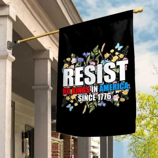 Discover Floral Resist No Kings In America Since 1776 Patriotic Independence Day Flag