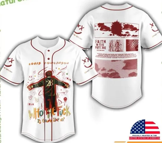 Discover Louis Tomlinson 2025 Tour Baseball Jersey World Tour Merch