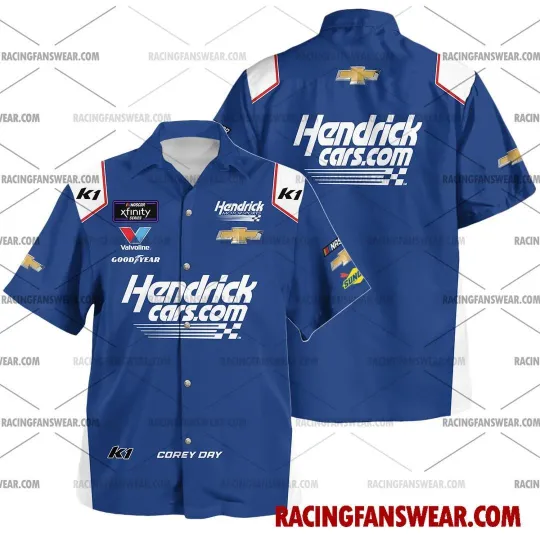 Discover Corey Day Car Racing 2025 Uniform Apparel Clothes Hawaiian Shirts