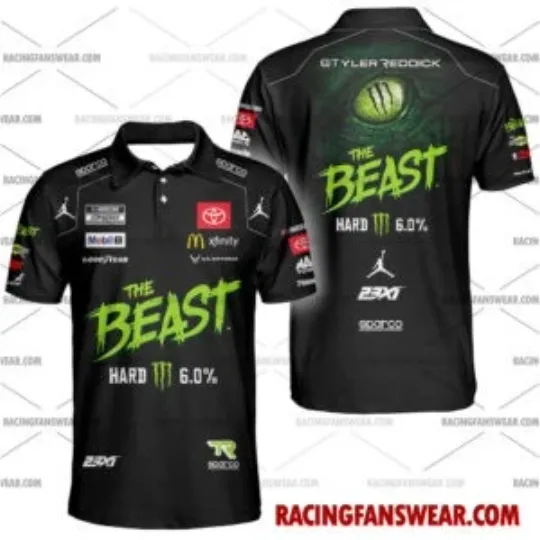Discover Tyler Reddick Car Racing 2025 Polo Shirts