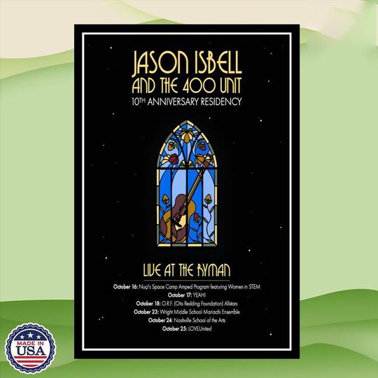 Discover Jason Isbell And The 400 Units Live At The Byman 2025 Poster