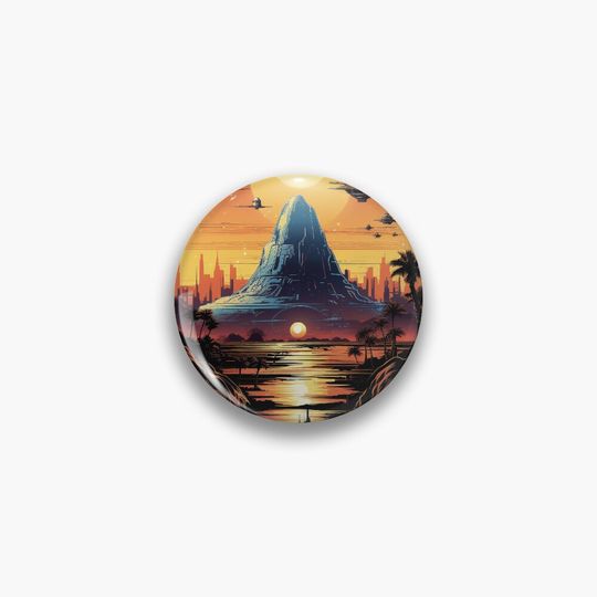 Discover Sunset Oasis Pin