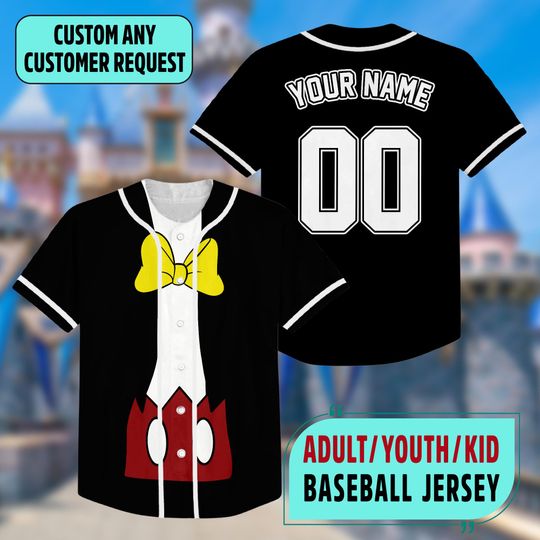 Discover Custom Disneyyy Mickeyy mouse Baseball Jersey