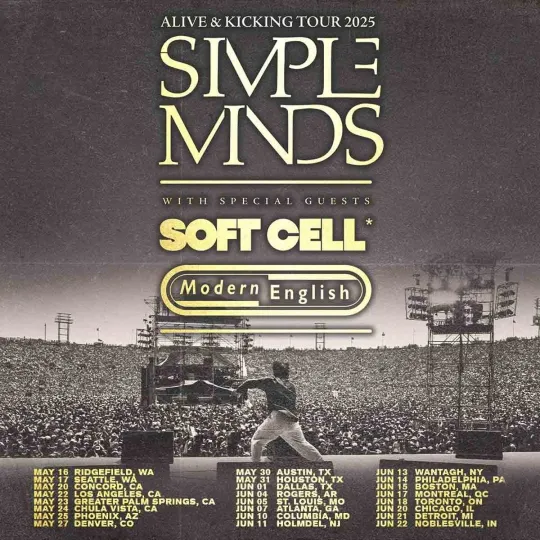 Discover Simple Minds Bring Alive & Kicking Tour 2025 Poster