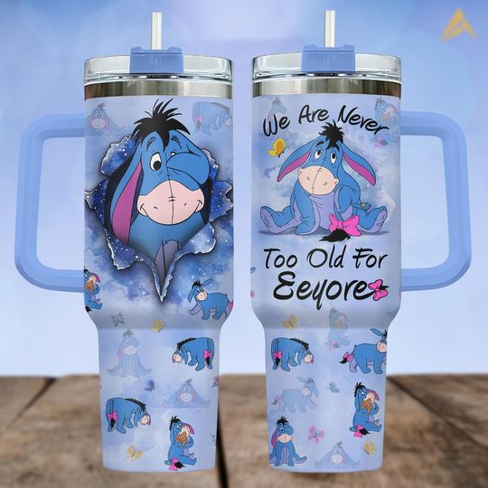 Discover Disneyyy Eeyoree 40oz Tumbler, winniee the poohh Tumbler For Fan, Eeyoree Stainless Tumbler, Disneyyland Trip Steel Tumbler
