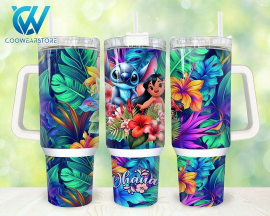 Discover Cartoon Characters 40oz Tumbler Cartoon Flowers  40 oz Tumbler