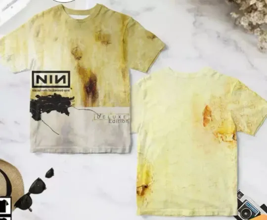 Discover Nine Inch Nails The Downward Spiral Album Cover AOP 3D T-shirt